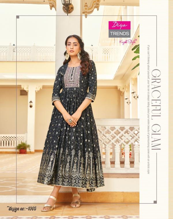 Diya Trends Poosh Vol 1 Rayon  Fancy Designer Gown Collection